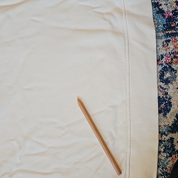 Boden off-white sweater with broderie anglaise sleeves US size 14 - Picture 6 of 10